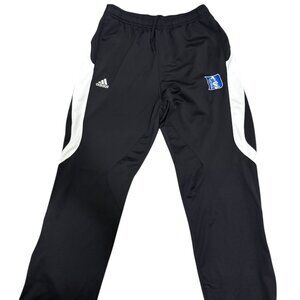 Adidas Duke Blue Devils Sweat Pants Size Small Zipped Leg Bottom Logos